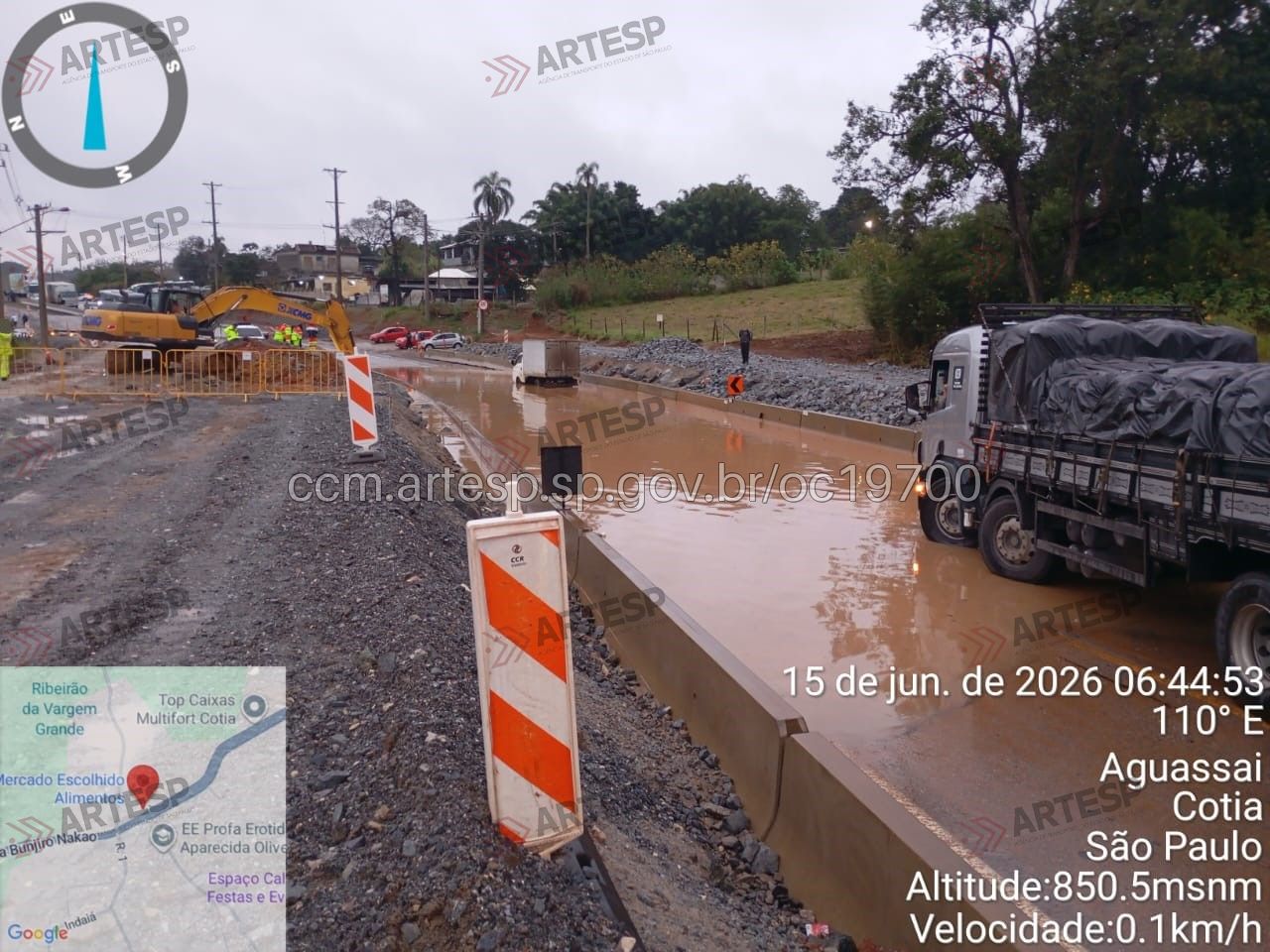 rodovia bunjiro nakao cotia alagamento