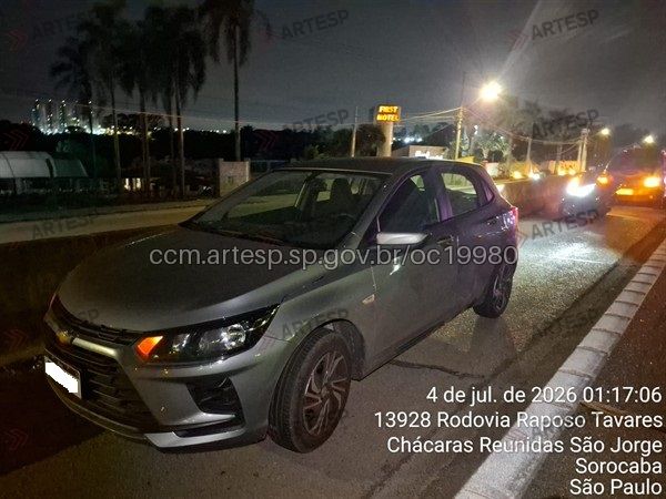 Automóvel Onix rodovia raposo tavares