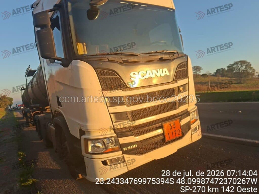 Bitrem Scania R500 rodovia castelo branco