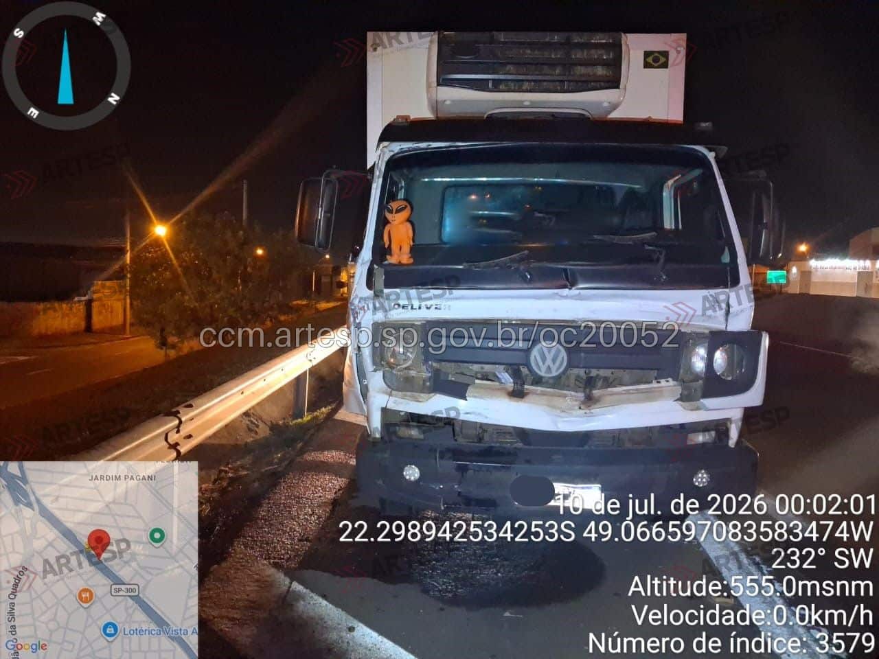 Caminhão DAF XF 480 rodovia marechal rondon