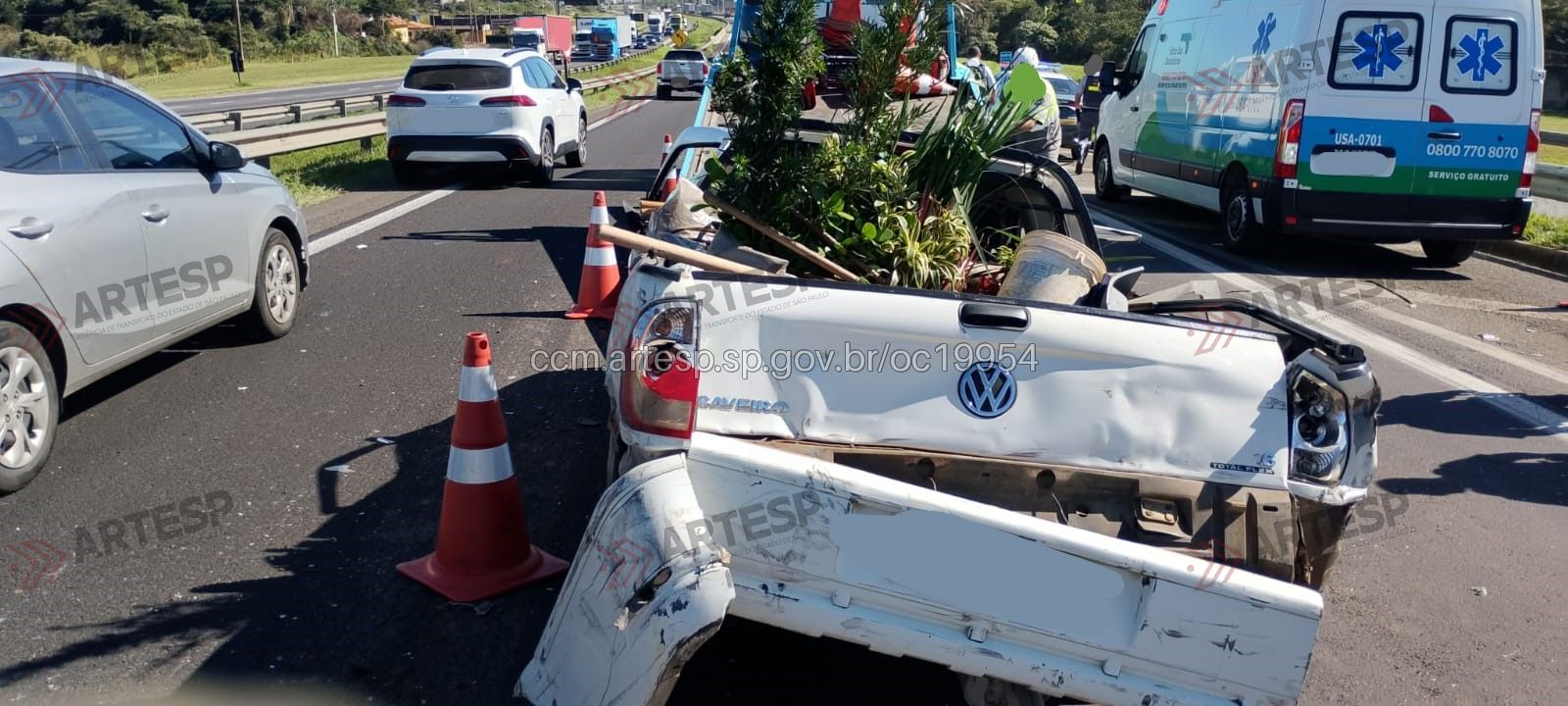 Caminhonete Saveiro rodovia dom pedro I