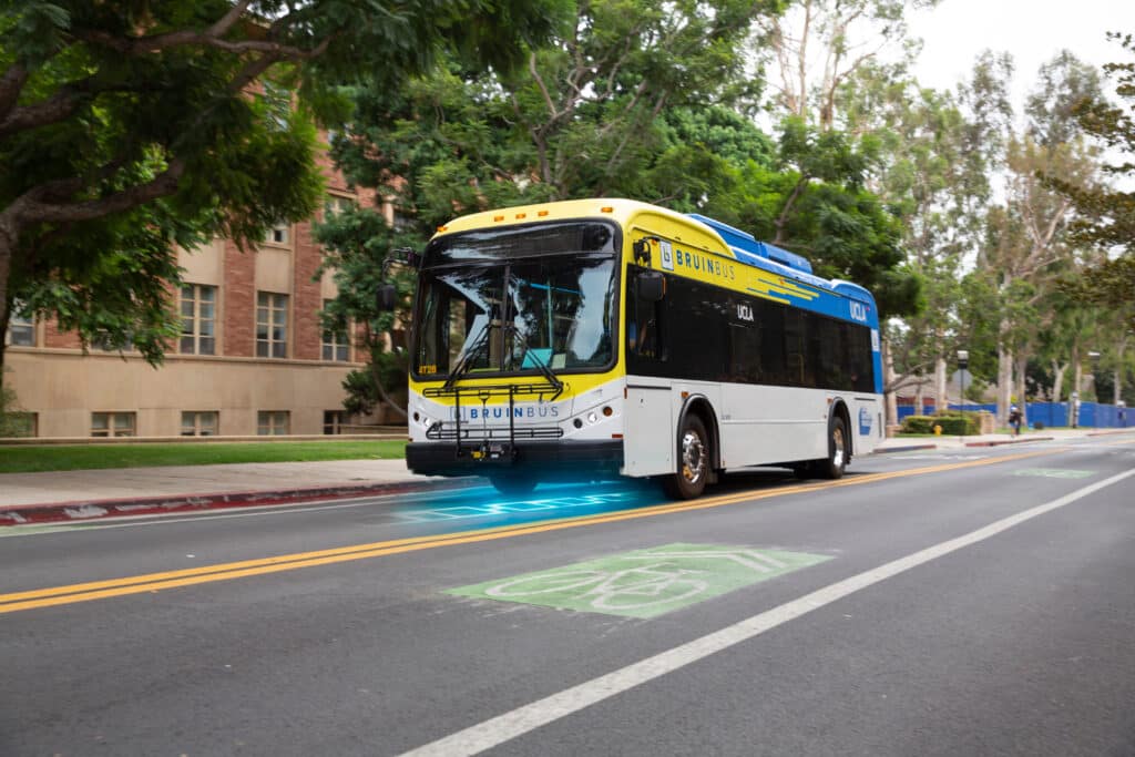 Electreon UCLA project - Electrified Road Bruin Bus