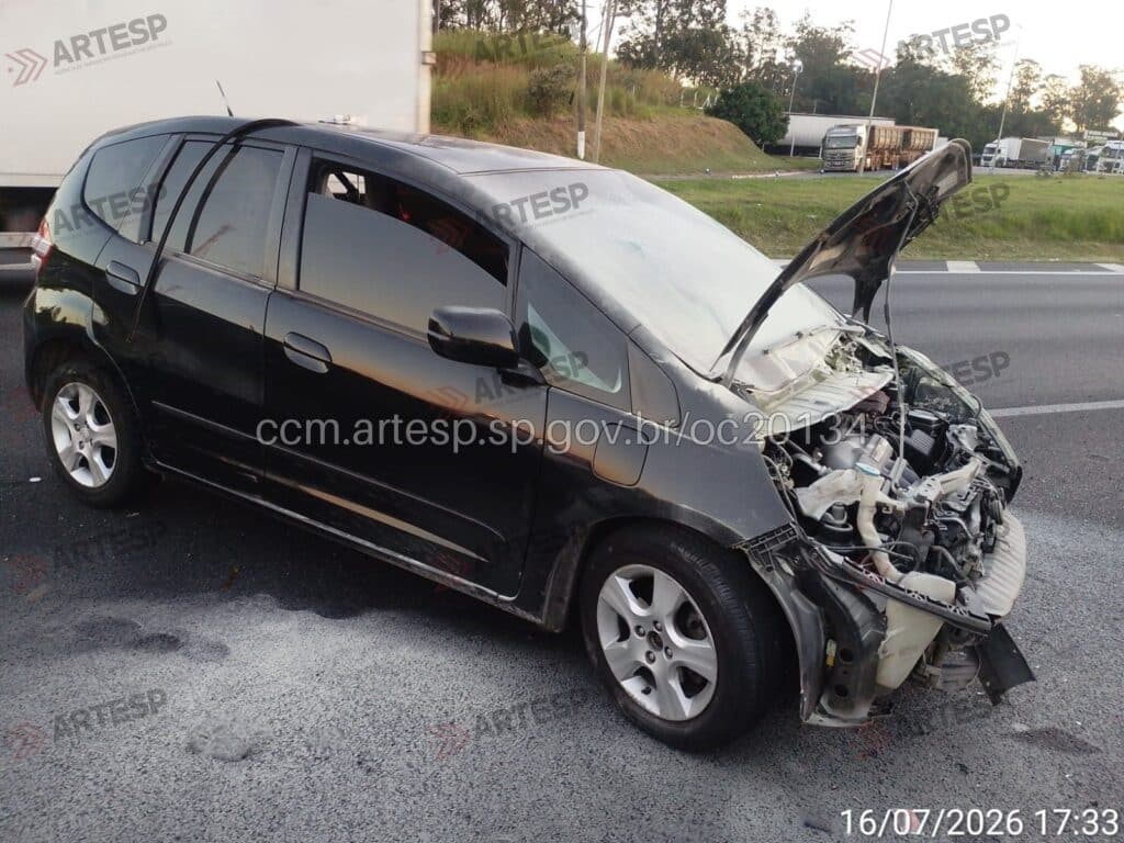 Honda Fit rodovia dos Bandeirantes itupeva sp