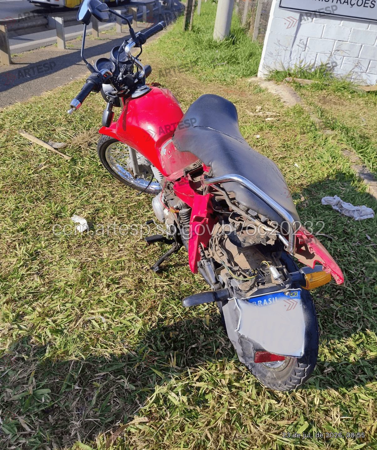 Moto Honda CG 125 rodovia anhanguera em campinas