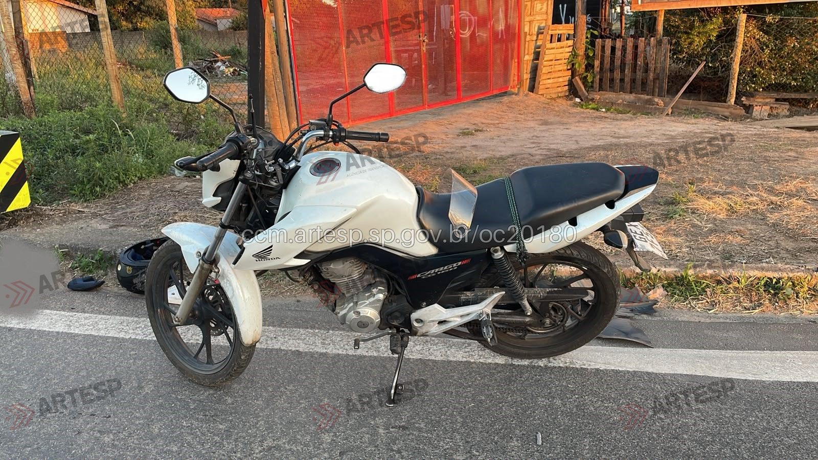Moto Honda CG 160 rodovia Jornalista Francisco Aguirre Proença Moto