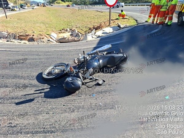 Moto Honda CG 160 rodovia Lívio Tagliassachi