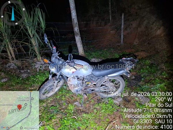 Moto YBR 125 Rodovia Nestor Fogaça SP-250