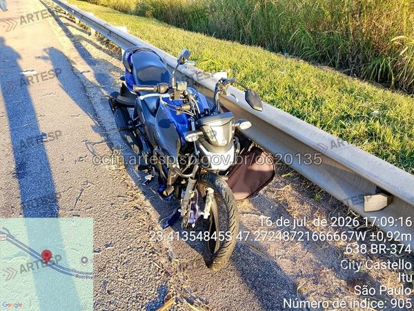 Moto YBR 150 Factor rodovia castelo branco