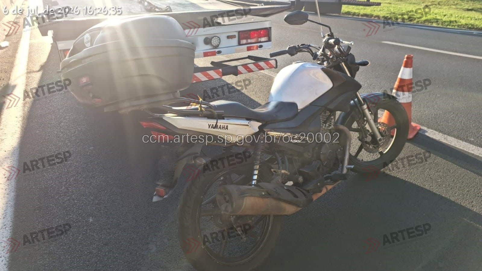 Moto Yamaha YBR 150 rodovia anhanguera