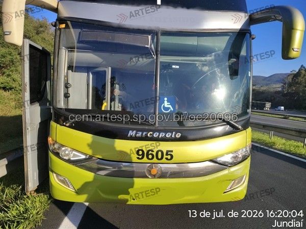 Ônibus Marcopolo rodovia dos Bandeirantes jundiaí