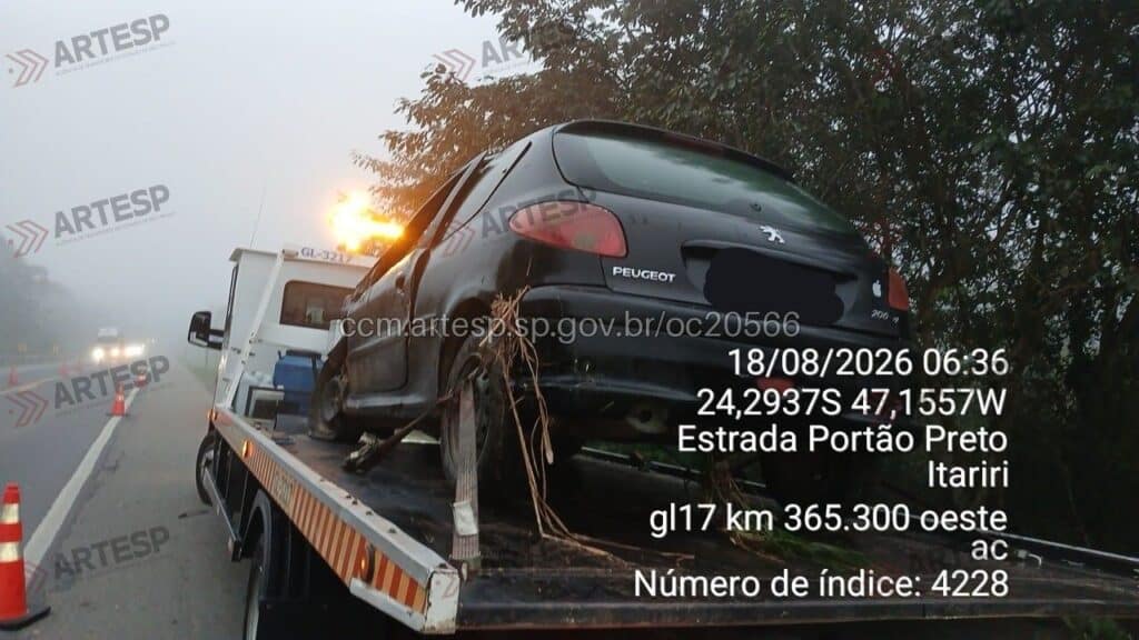 Automóvel Peugeot rodovia padre manoel da Nóbrega guincho