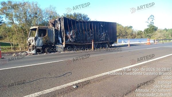 Caminhão Volvo VM 330 em itatinga rodovia castelo branco