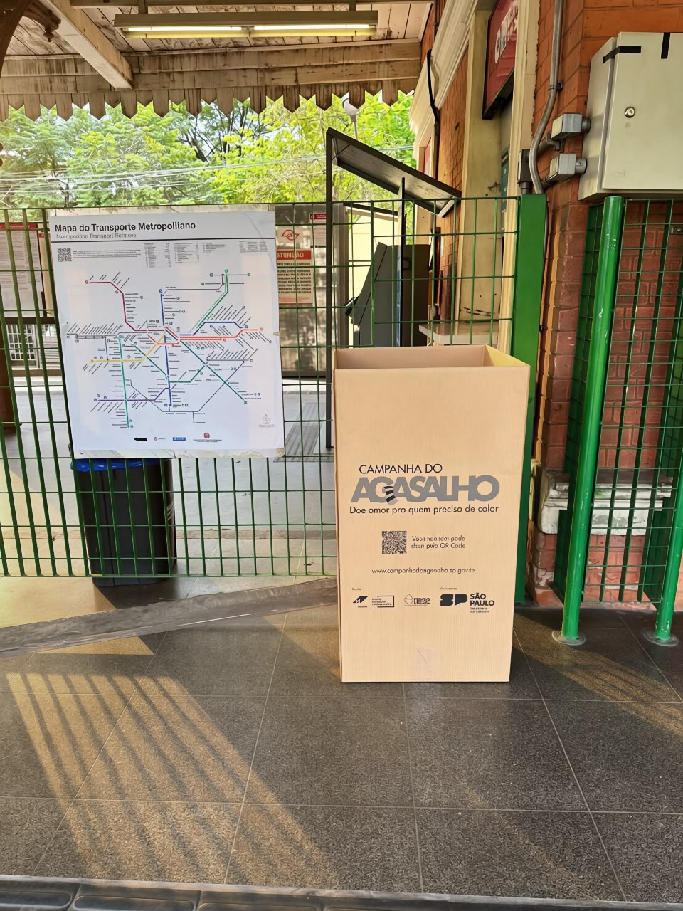 Campanha do Agasalho tic trens campanha