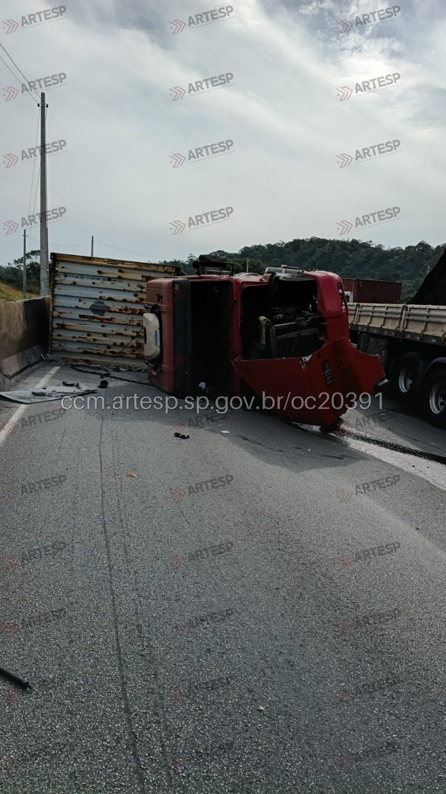 Carreta Scania 113 rodovia anchieta litoral