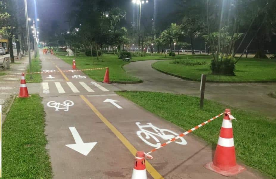 Ciclovia da orla de Santos