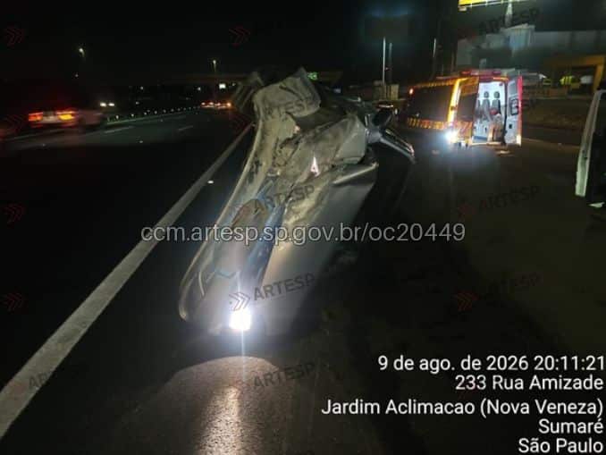 Corsa na rodovia Anhanguera acidente