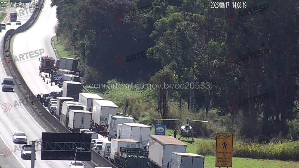 Imagem da câmera próxima do local vinhedo