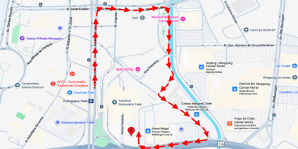 mapa uber