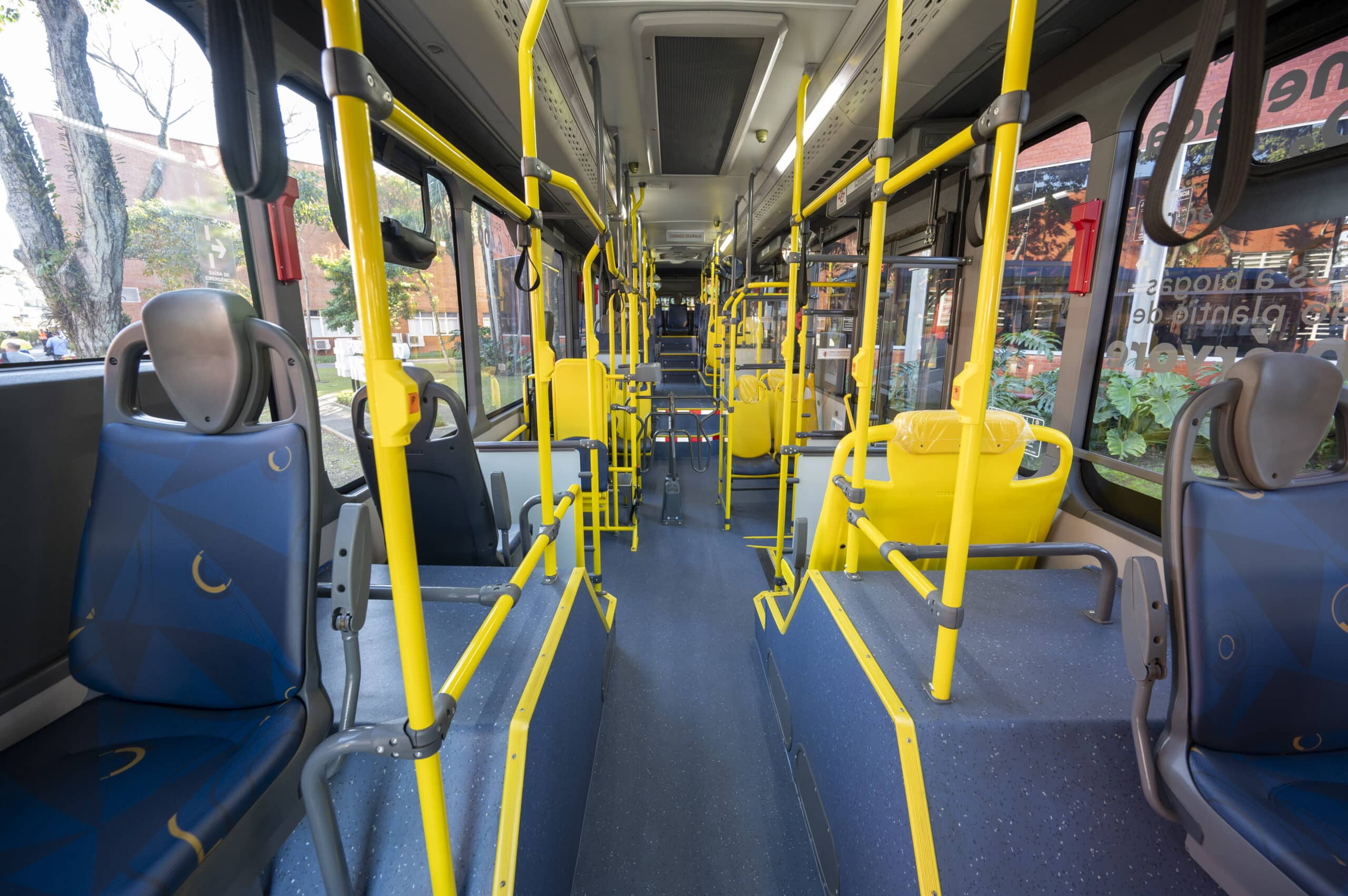 ônibus a gás biometano interior