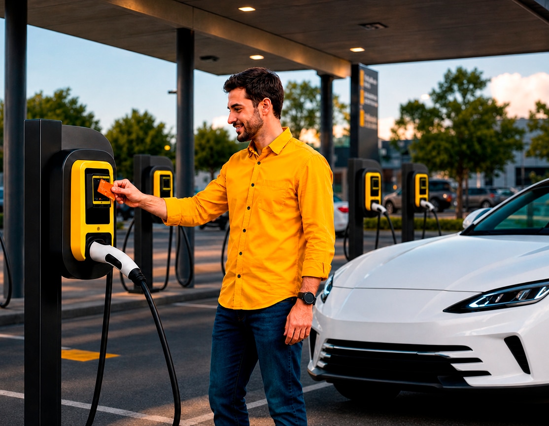 recarga de carro elétrico