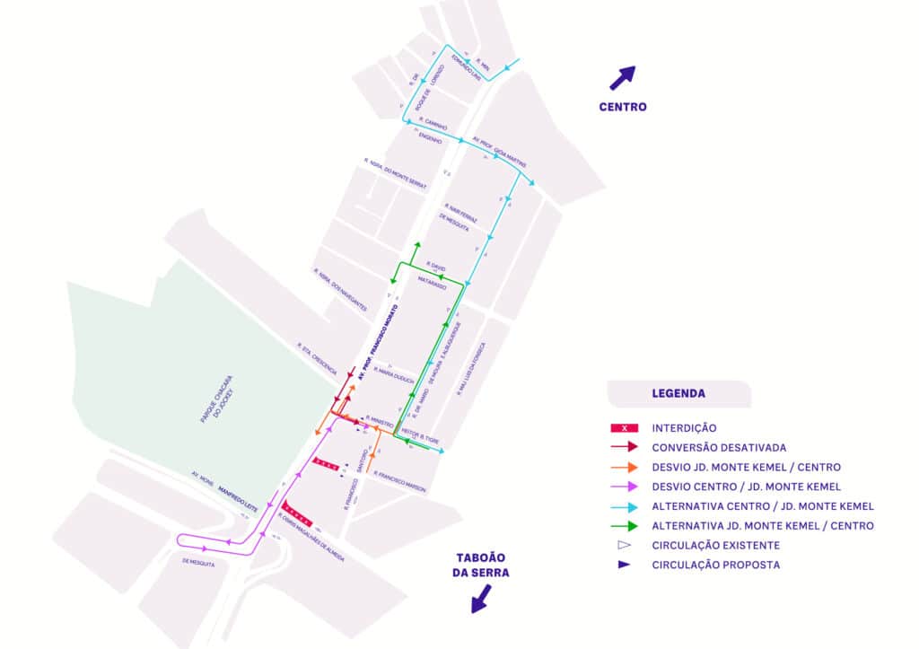 mapa estação