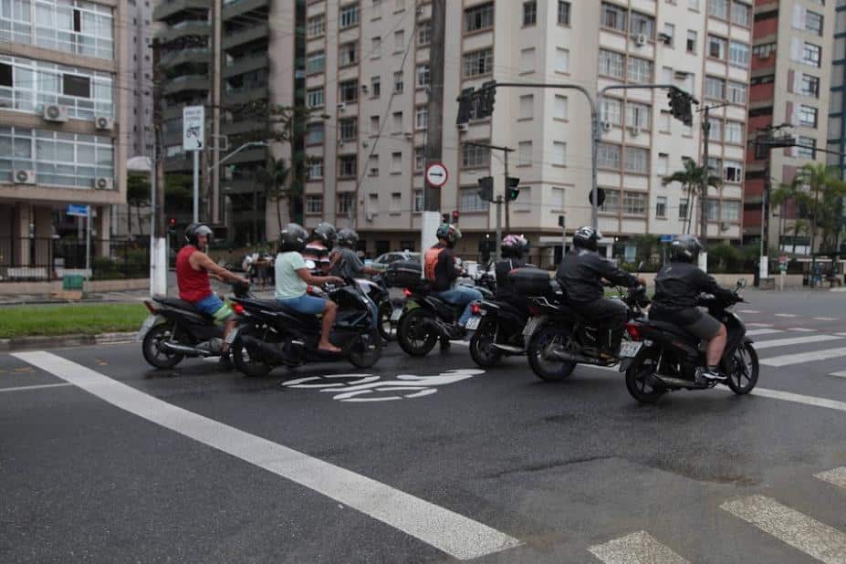 motociclistas na Semana Nacional do Trânsito
