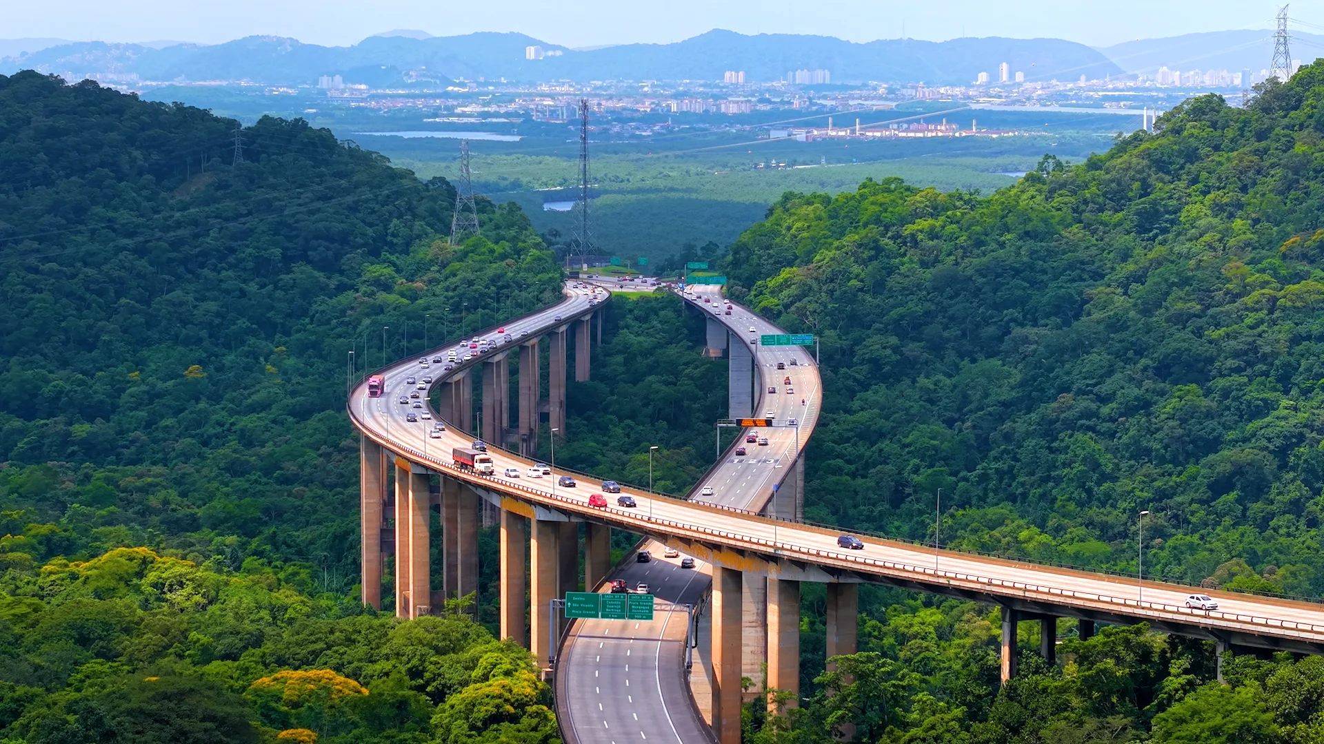 Pista norte da rodovia dos Imigrantes